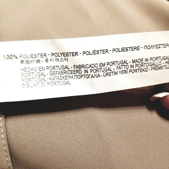 ZARA Vest Woman's Asymmetric Beige Tie Waist Closure Draped Front Layer Size S - Picture 13 of 14